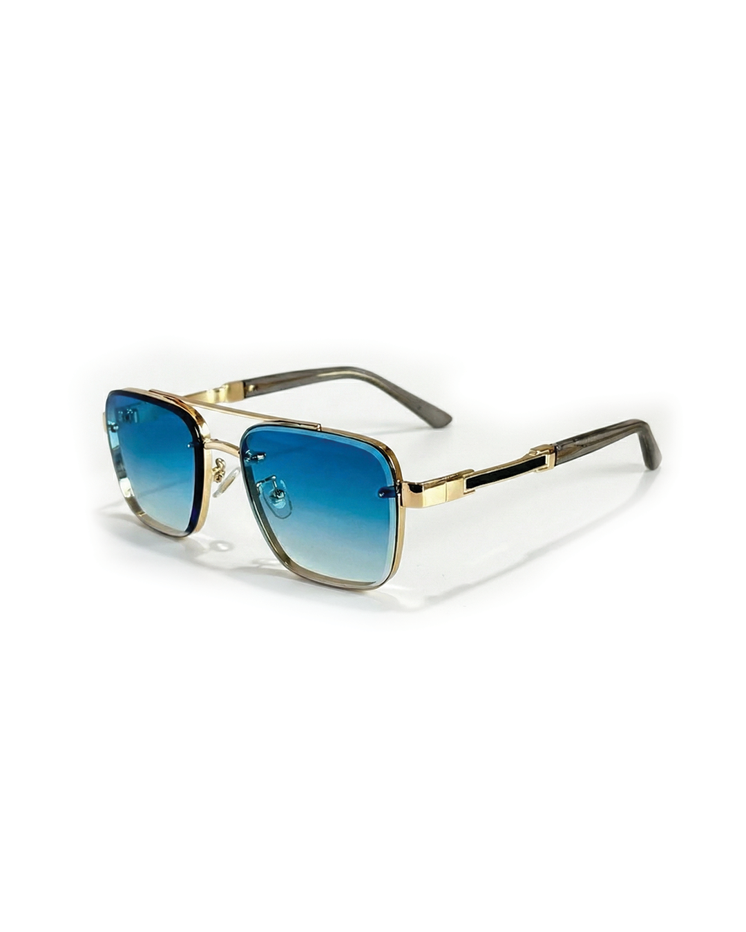 Unisex retro-modern square sunglasses with full UV protection.