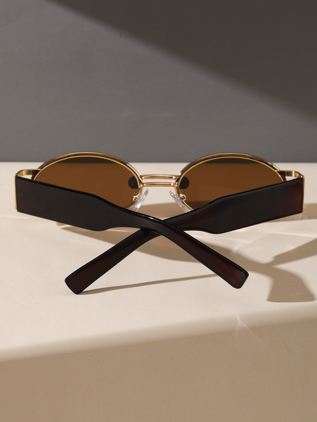 Showcasing stylish retro modern sunglasses. Premium UV protection eyewear accessory.