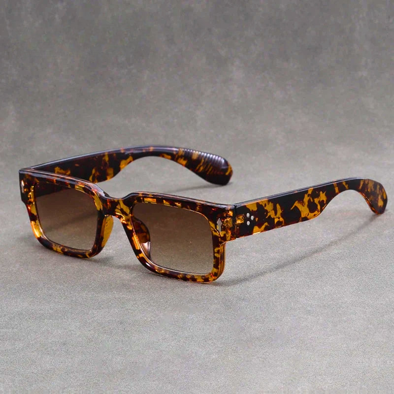 Trendy retro rectangular sunglasses for men & women, providing essential UV protection. Fashion eyewear.