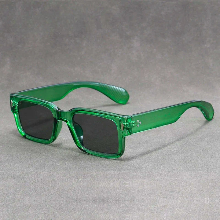 Classic rectangular retro sunglasses with UV protection, a versatile unisex fashion accessory.