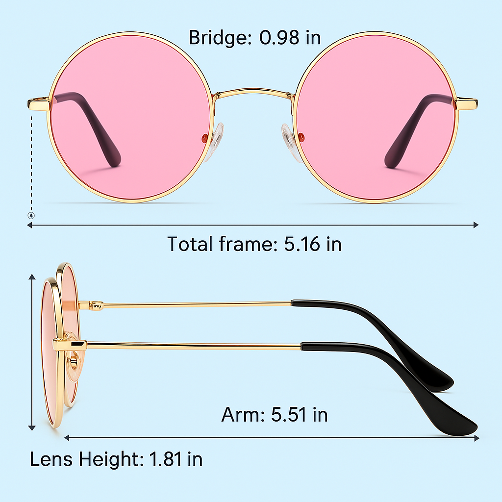 Fashionable retro round polarized sunglasses, essential outdoor eyewear with superior UV protection properties