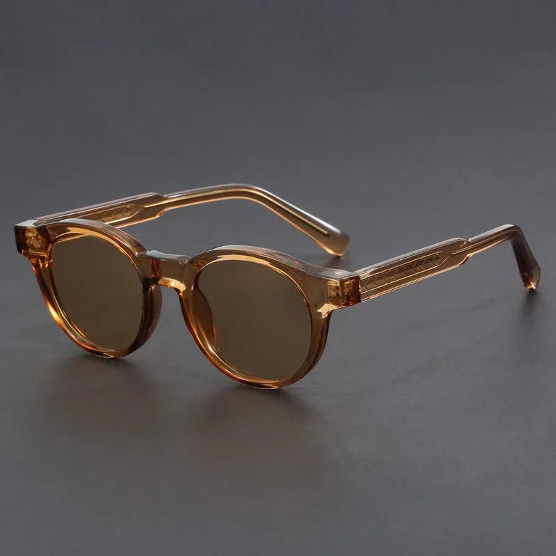 Unisex retro round UV protection sunglasses. Perfect fashion eyewear accessory for summer.