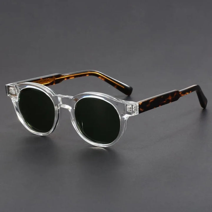 Classic retro round UV protection sunglasses for unisex style. Essential summer eyewear and fashion accessory.