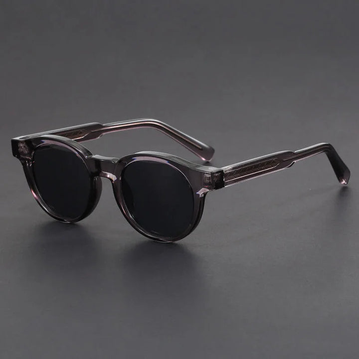 Premium unisex retro round UV protection sunglasses with sturdy frames. Fashionable summer eyewear accessory.
