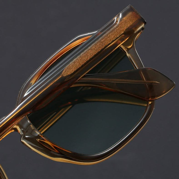 Durable unisex square sunglasses in a retro style. Features lightweight polycarbonate frames & UV protection.