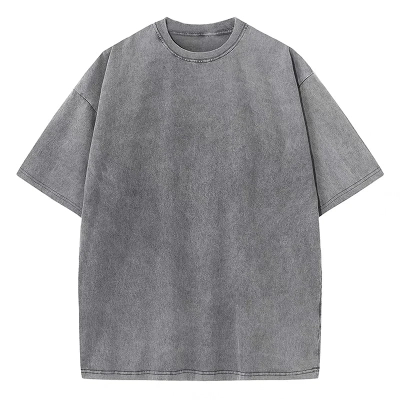 Trendy retro washed unisex tee with a relaxed fit & oversized style. Perfect casual top for vintage lovers.
