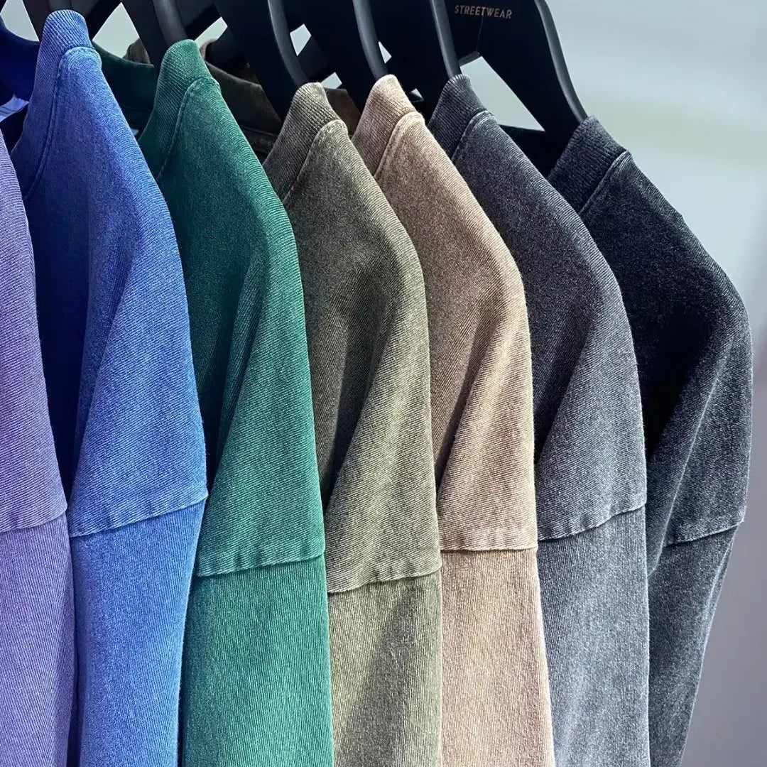 Oversized retro t-shirt with a washed look, providing ultimate comfort and a relaxed, casual fit for daily wear.