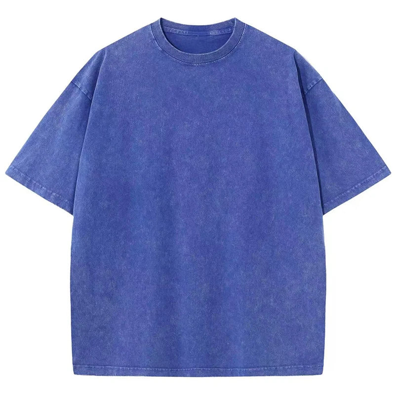 Versatile unisex retro t-shirt with a garment-dyed, washed look. Enjoy comfortable, relaxed vintage style.