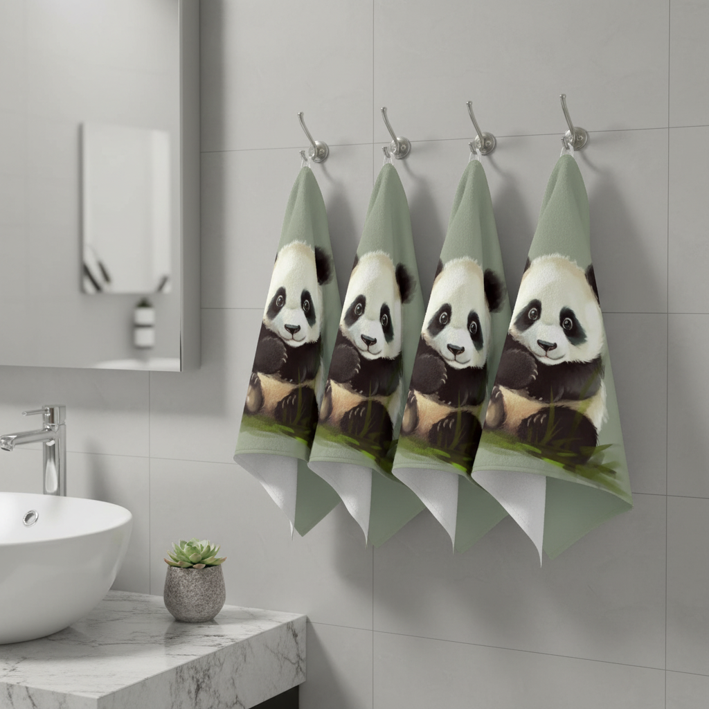 Unisex reusable bamboo kitchen towel set, super absorbent & quick-drying, for eco-friendly cleaning
