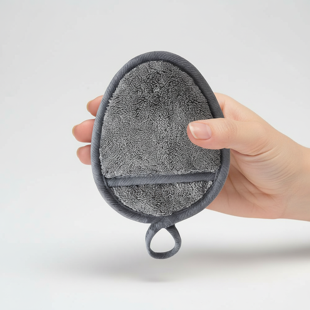 Unisex microfiber cleansing pad, perfect for daily facial skincare routine