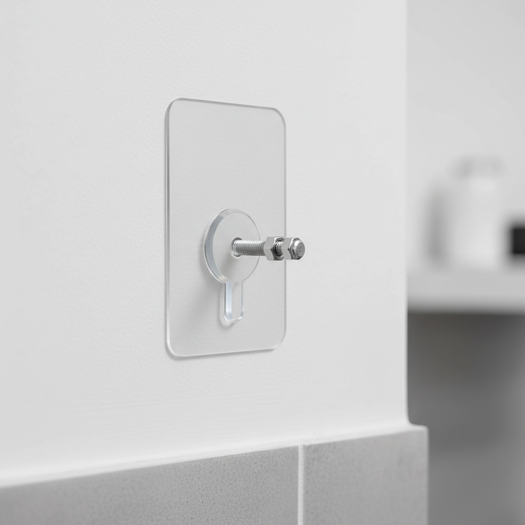Unisex reusable self-adhesive PVC wall hooks, no drilling required for home organization