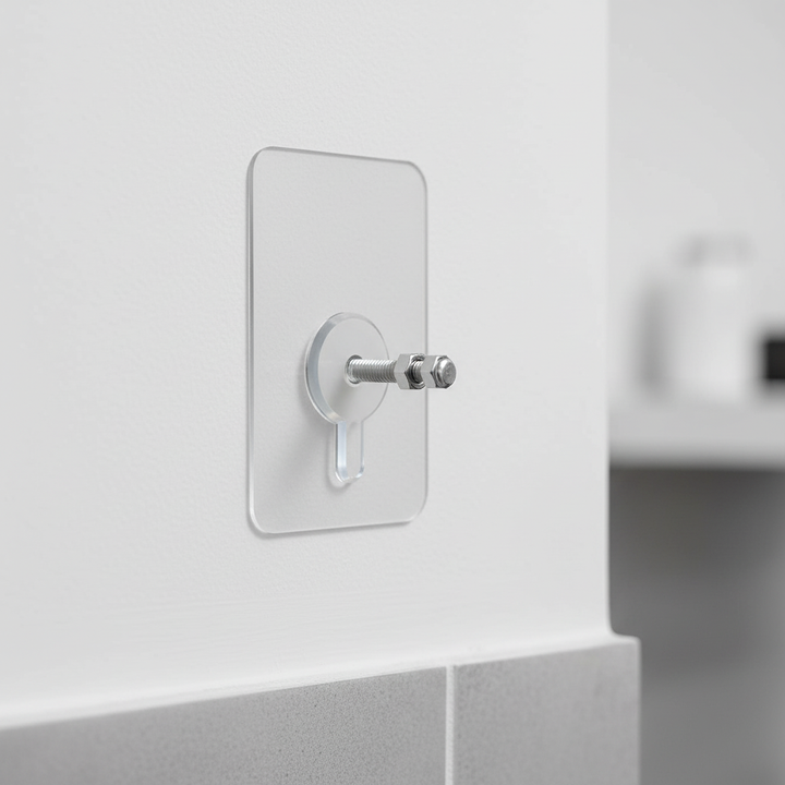 Unisex reusable self-adhesive PVC wall hooks, no drilling required for home organization