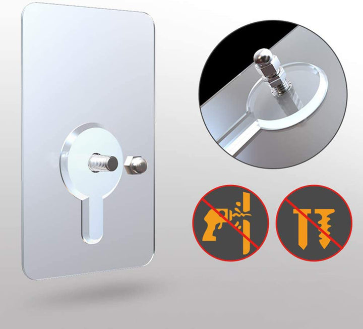 Reusable StickBolt wall hooks, self-adhesive PVC for efficient home storage solutions
