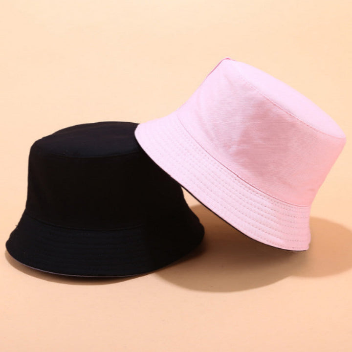 Casual unisex summer bucket hat, a trendy reversible fashion accessory for everyday wear
