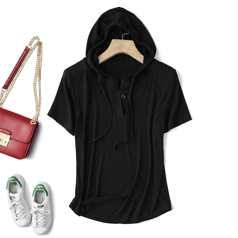 Comfortable unisex ribbed long sleeve henley hoodie. Ideal relaxed fit pullover shirt for loungewear & casual days.