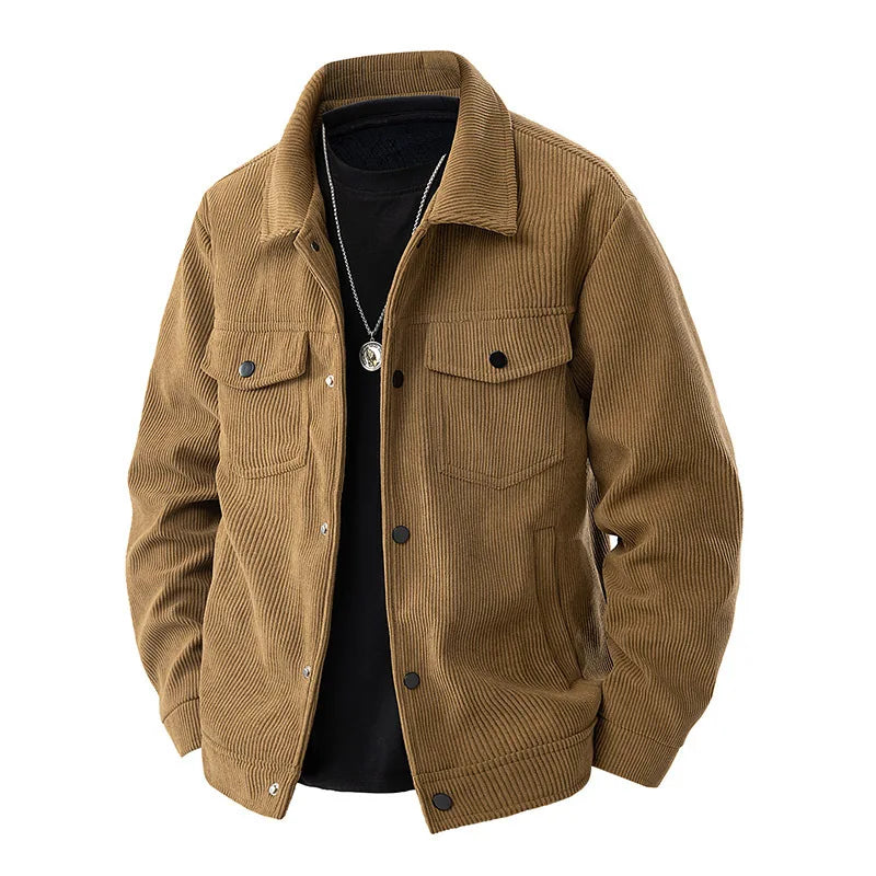 Cozy unisex ribbed comfort jacket, a versatile layering piece for everyday casual wear & modern style.