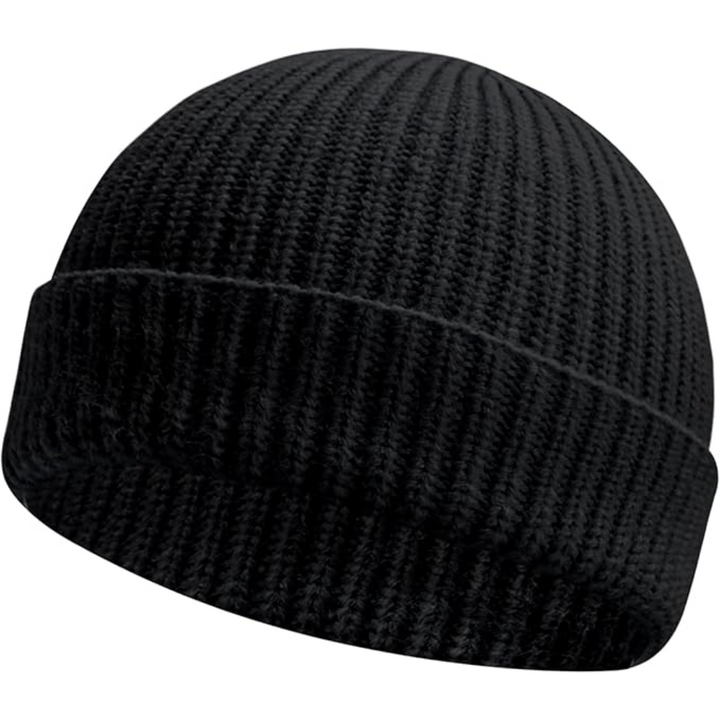 Unisex Robin knitted beanie hat, low cuff, acrylic, warm winter accessory for comfort