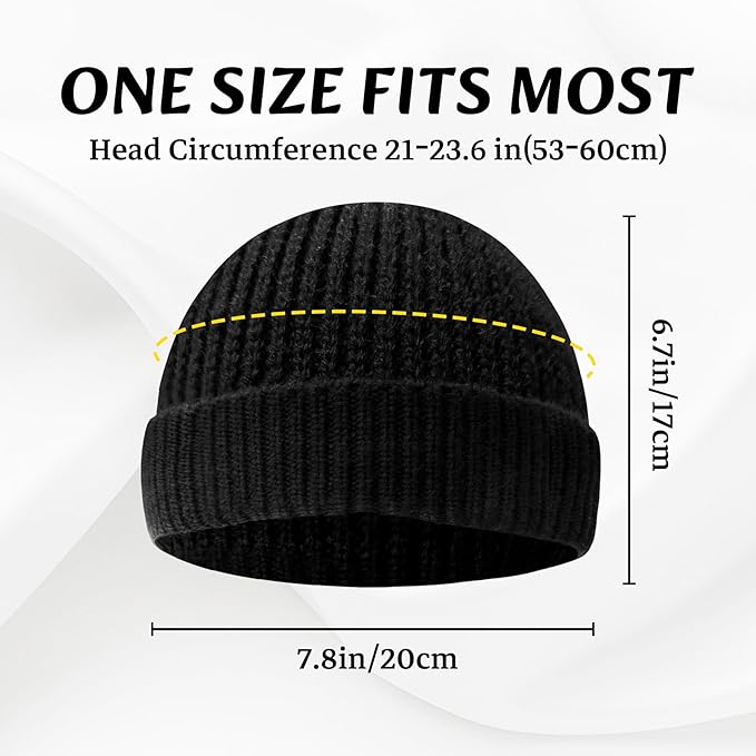 Robin unisex knitted beanie hat on a mannequin head, low cuff, showcasing fit, acrylic