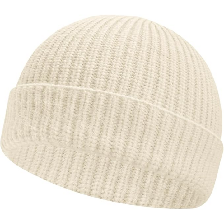 Robin unisex beanie hat with subtle low cuff, durable acrylic, perfect for cold weather