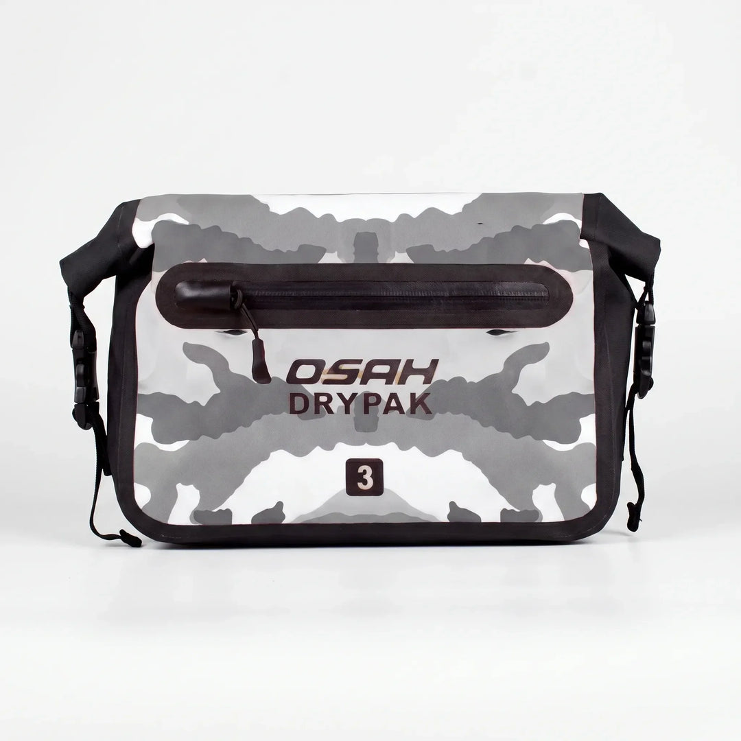 Stylish unisex roll-top waist bag, great for organized travel & water-resistant outdoor adventures.
