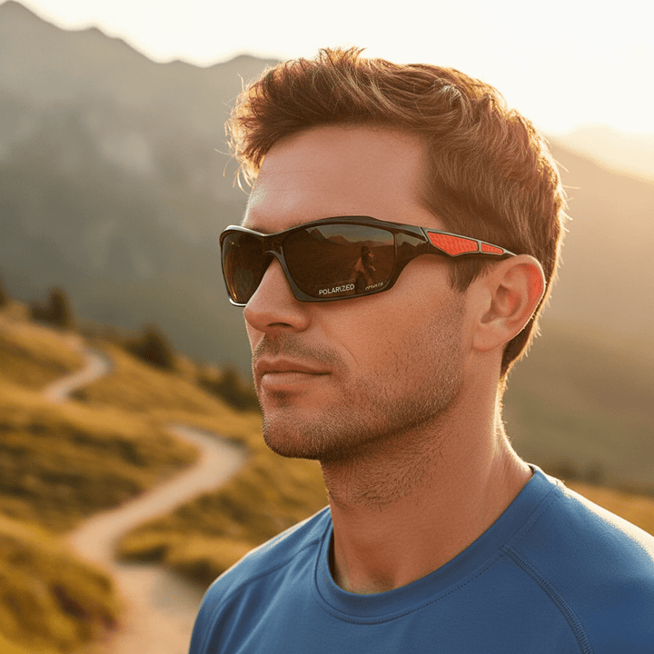 Unisex round polarized sunglasses with UV400 protection, perfect for summer style & eye protection.