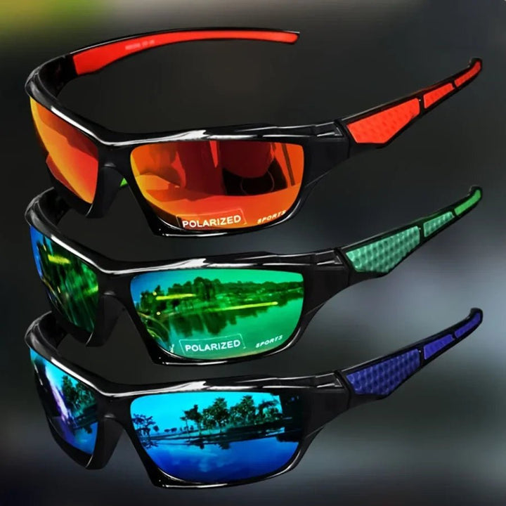 Anti-glare round polarized sunglasses offering UV400 protection, ideal for outdoor eye safety.