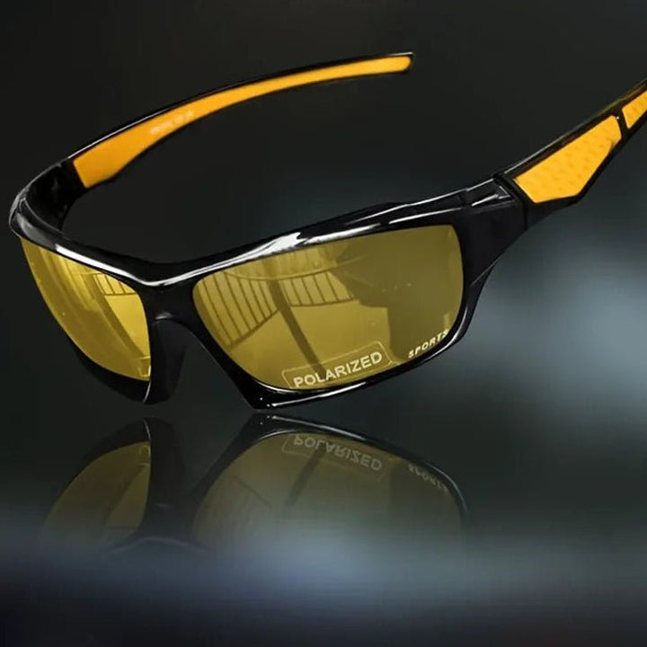 Round polarized driving glasses with UV400 protection, essential for clear vision & eye safety.