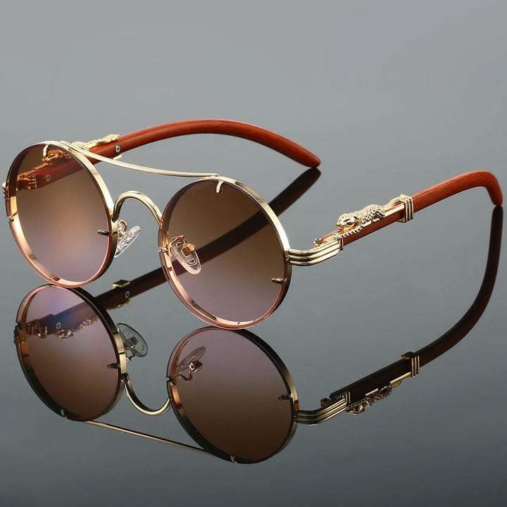 Fashionable unisex round sunglasses for ultimate sun protection. Featuring UV protective lenses & a chic design.