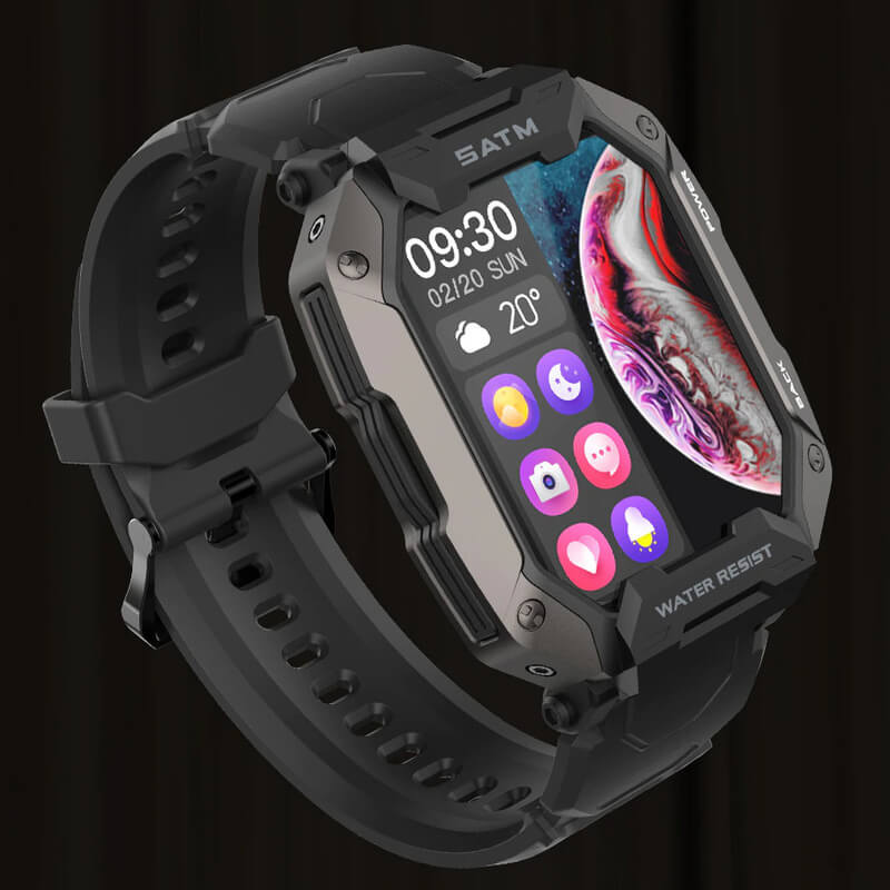 Unisex rugged smartwatch for adventure. Durable, water-resistant fitness tracker with daily health monitoring.