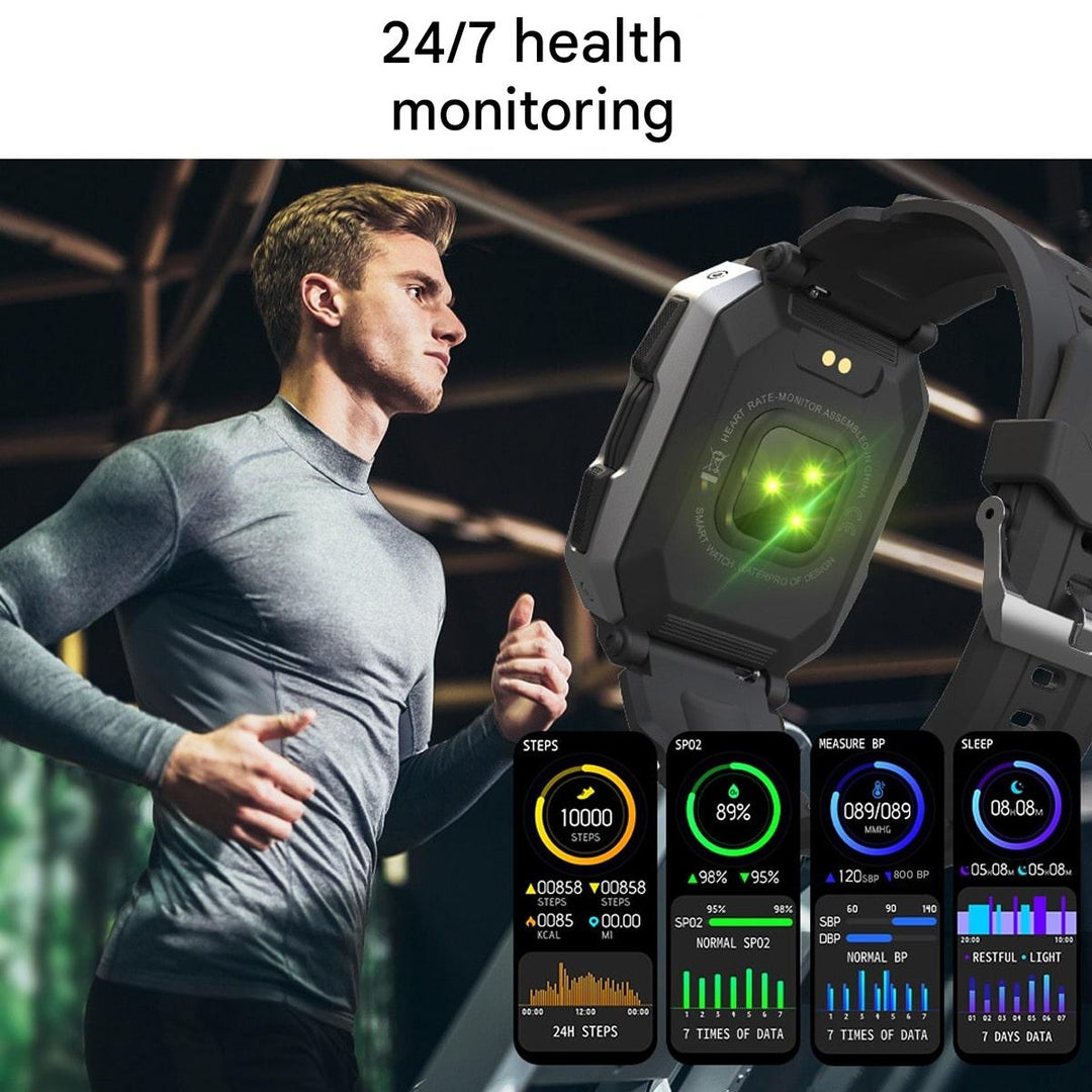 Innovatieve ForgeTech rugged smartwatch. Unisex health monitor & activity tracker for daily adventures.
