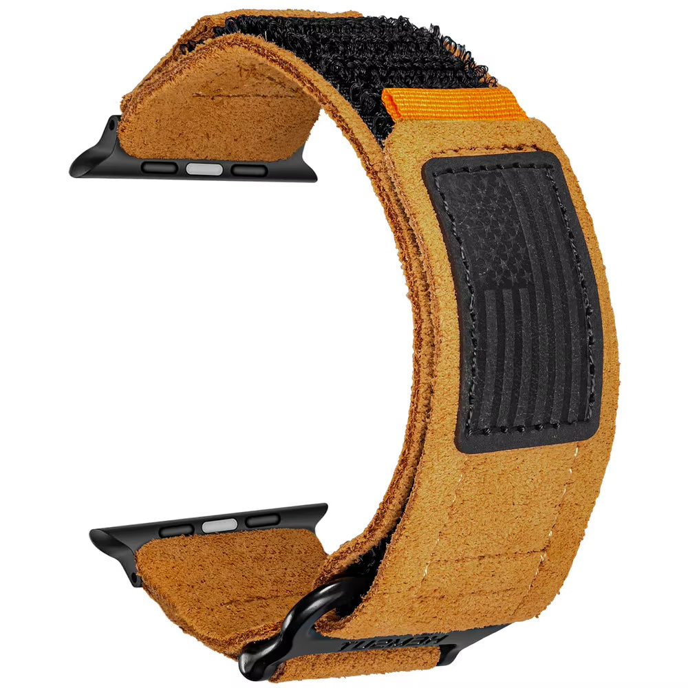 Stylish and durable unisex watchband; a rugged suede tactical strap ideal for active lifestyles and outdoor gear.
