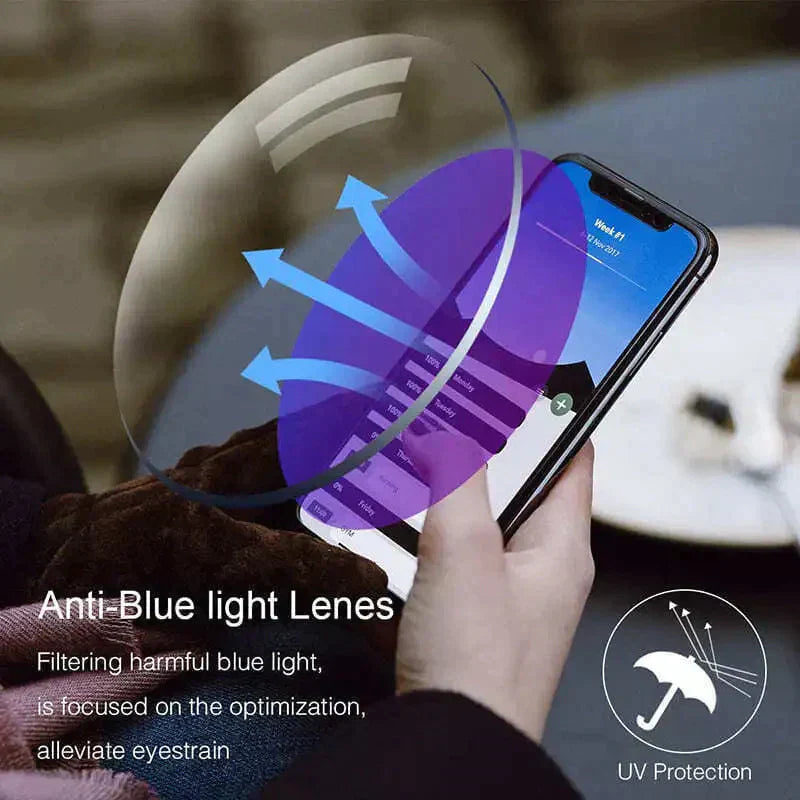 Sapphire anti-blue light reading & sunglasses. Unisex, polarized for UV protection, ideal for vision care & daily use.
