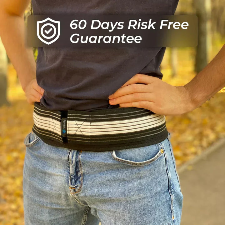 Unisex comfort belt for sciatica relief. Lower back & hip support. SI joint pain management.