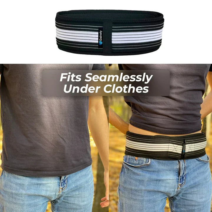 Unisex back support for sciatica, lower back & hip pain. SI joint compression & comfort.