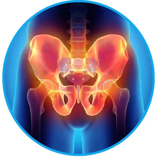 Sciatica pain relief belt, designed for unisex lower back & hip support. SI joint comfort.