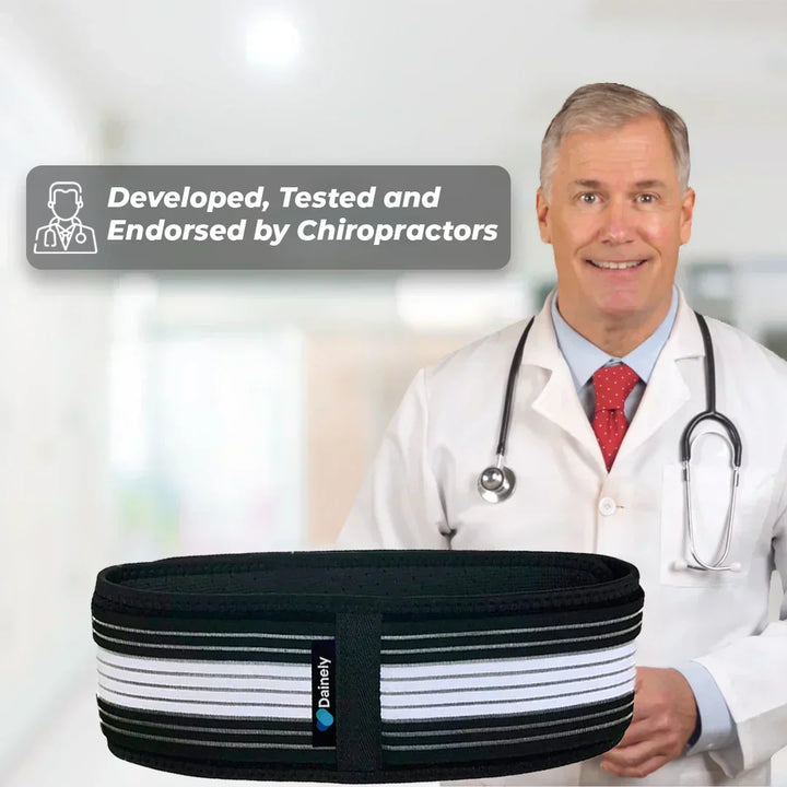 Wellness sciatica pain relief belt. Unisex lower back & hip support for SI joint comfort.