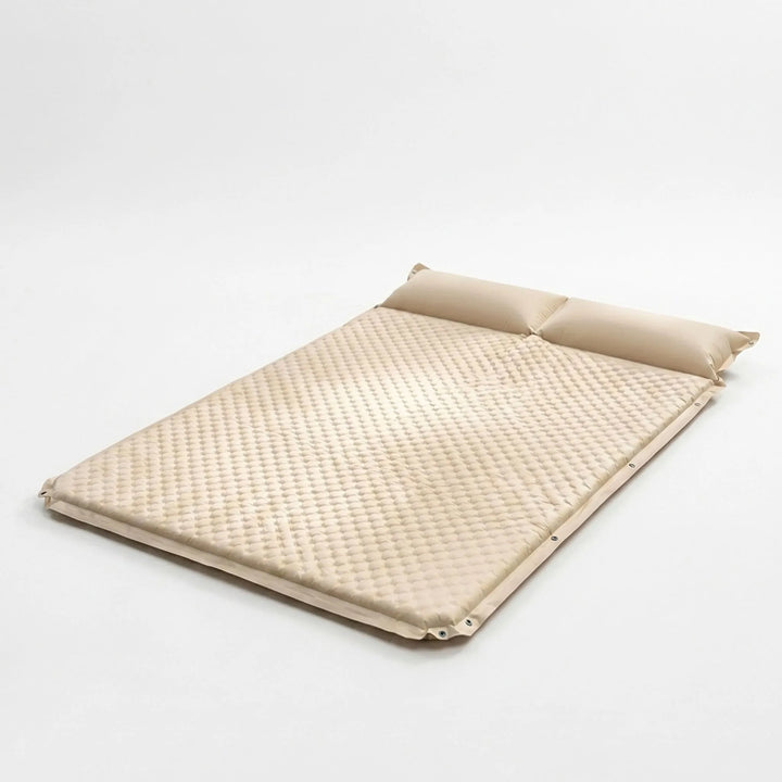 Comfortable self-inflating sleeping pad, ideal for camping, backpacking & travel. Durable outdoor camp mattress.