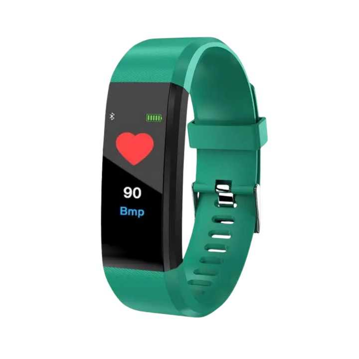 Active lifestyle senior smartwatch, helping elders stay healthy and connected with vital stats.