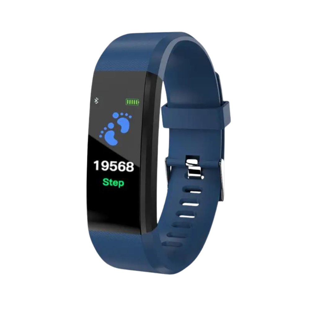 Durable senior smartwatch with clear screen, ideal for monitoring blood pressure & heart rate.