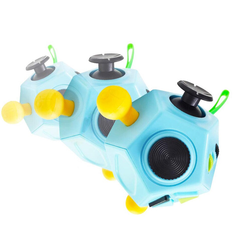 Stress relief fidget cube, versatile sensory play toy for all ages. Enhances focus & calms anxiety effectively.