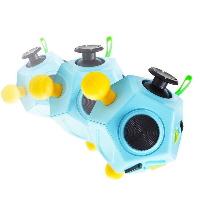 Stress relief fidget cube, versatile sensory play toy for all ages. Enhances focus & calms anxiety effectively.