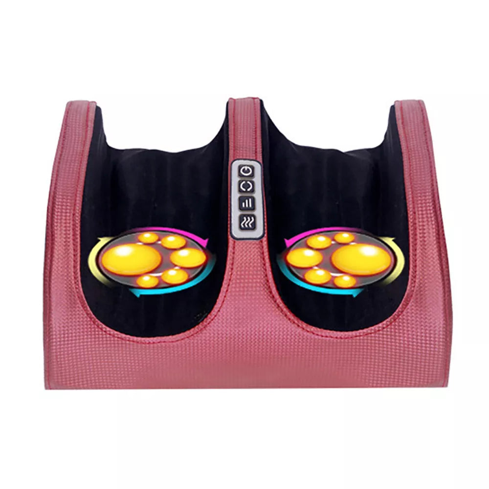 Ergonomic foot massager with heat therapy feature, designed for ultimate foot comfort & stress relief. Home spa wellness.