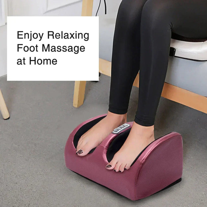 Sleek SootheStep foot massager, perfect for a home spa experience, offering deep shiatsu massage & warmth.