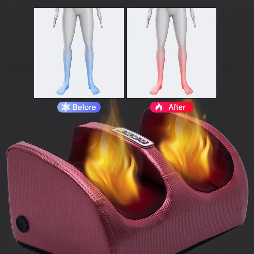 Premium unisex foot massager with heat, ideal wellness gift for stress relief & foot pain. Shiatsu therapy.