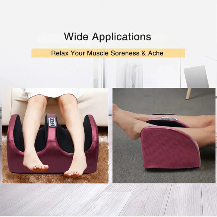 Experience deep relaxation with this Shiatsu foot massager, featuring therapeutic heat for tired feet & muscles.