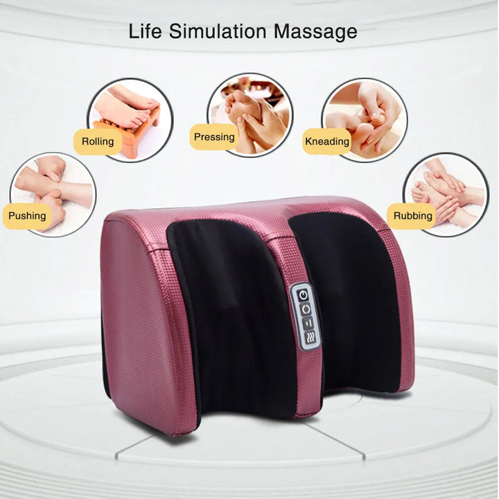 Modern unisex foot massager with heat, a luxurious addition to any home spa, providing shiatsu for foot relief.