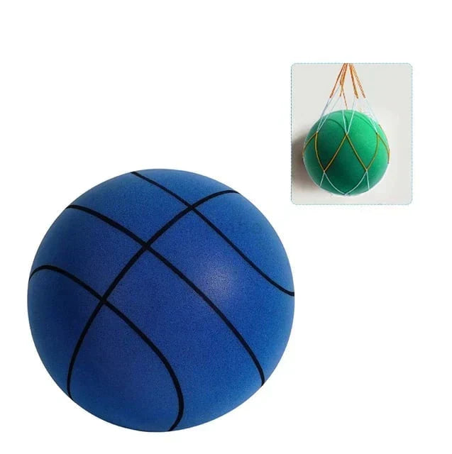 Silent foam basketball, perfect for quiet indoor dribbling drills & basketball practice at home.