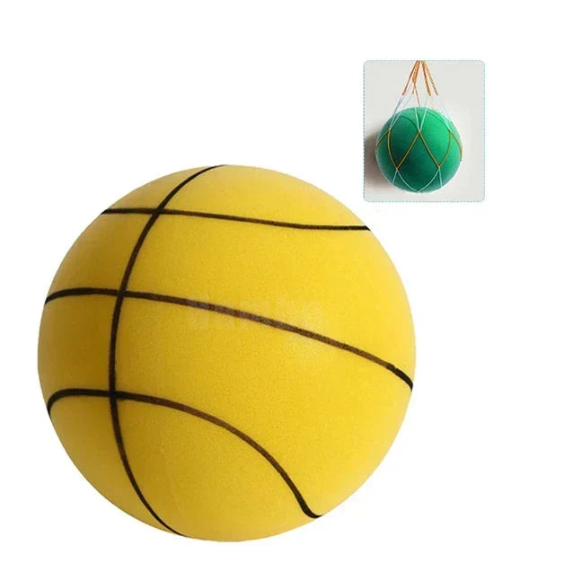 Unisex silent training basketball for quiet indoor play. Soft foam, ideal for noiseless dribble practice.