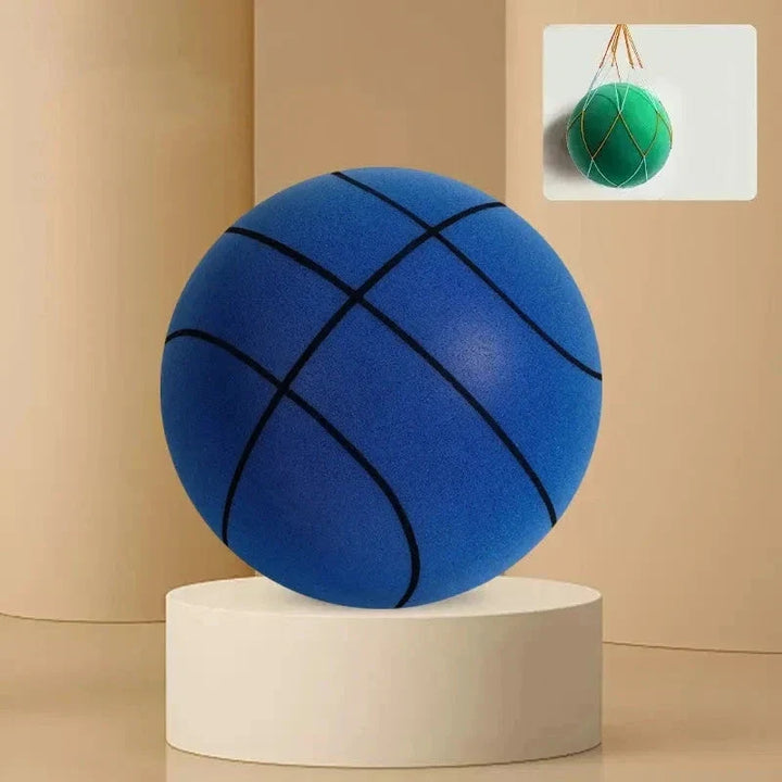 Foam silent basketball for indoor dribbling practice, soft & quiet, ideal training aid for all ages.