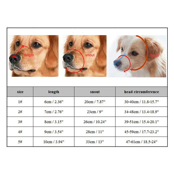 Comfortable, adjustable silicone dog muzzle for pet safety. Anti-bark & anti-bite for training and walks.